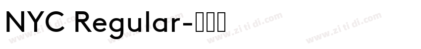 NYC Regular字体转换